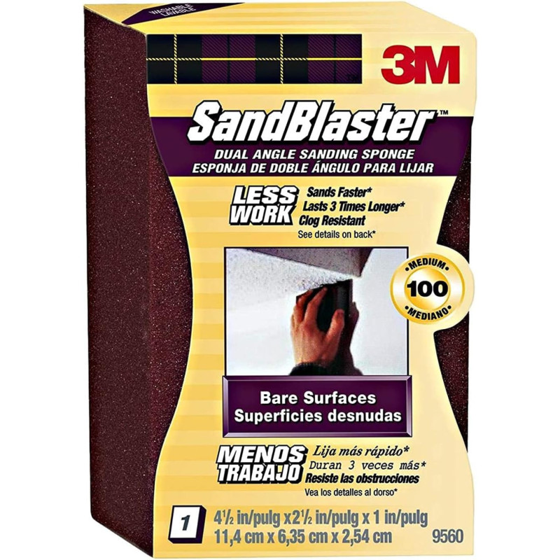 3M Sandblaster Dual Angle Sanding Sponge