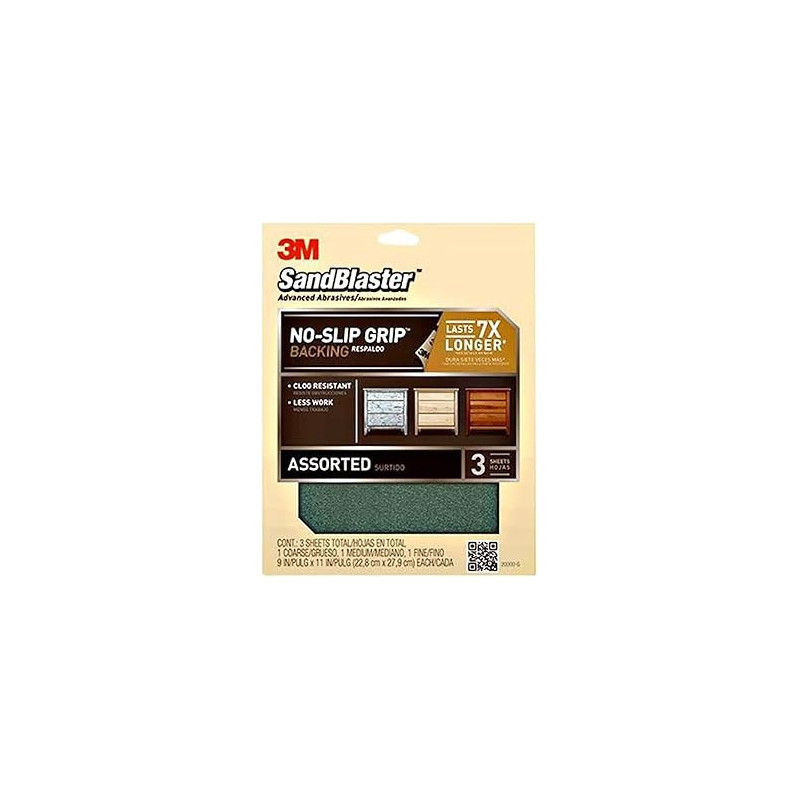 3M Sandblaster Sand Blaster Paper, 3 Pack