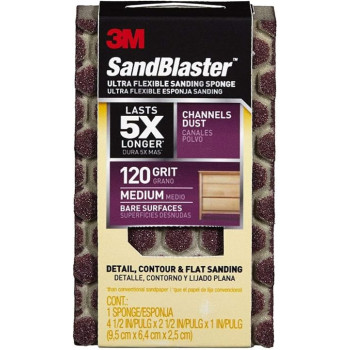 3M Sandblaster 120 Grit Ultra Flexible Sand Sponge