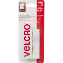 Velcro Thin Clear Fasteners, White
