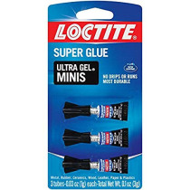 Loctite Super Glue Ultra Gel Minis, Clear 3 Tubes