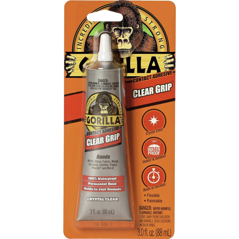Gorilla Waterproof Clear Grip Contact Adhesive