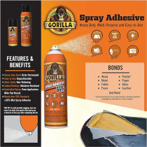 Gorilla Multipurpose Heavy Duty Spray Adhesive 396g