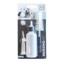 M-Pets Nursing Kit Includes 1 Bottle, 5 Teats And 1 Bottle Brush For Puppy/ Kitten, 66.5Ml