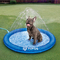 Fofos Pet Sprinkler Pet Mat, Foldable Dog Sprinkler Pad Outside, Portable Design, 100 x 100 Cm