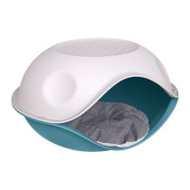 Georplast Duck Cove Pet Bed For Cat And Dog, 57 x 48 x 32Cm, Blue