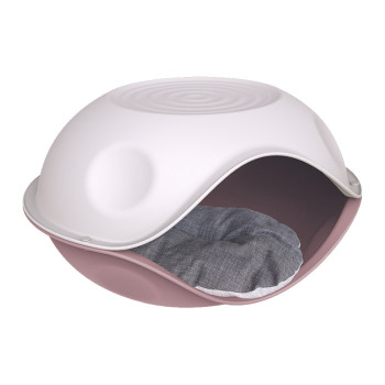 Georplast Duck Cove Pet Bed For Cat And Dog, 57 x 48 x 32Cm, Pink