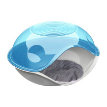 Georplast Duck Transparent Cove Pet Bed For Cat And Dog, 57 x 48 x 32Cm, Blue