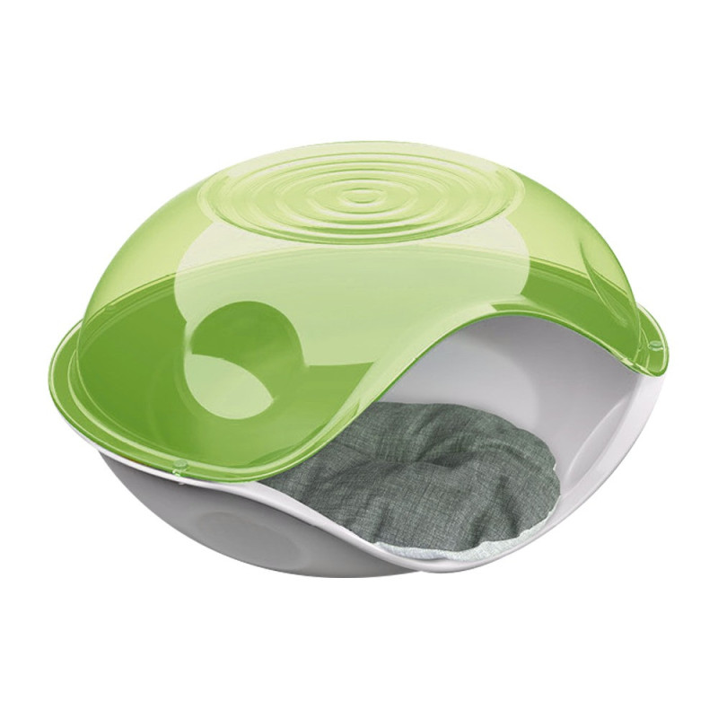 Georplast Duck Transparent Cove Pet Bed For Cat And Dog, 57 x 48 x 32Cm, Green