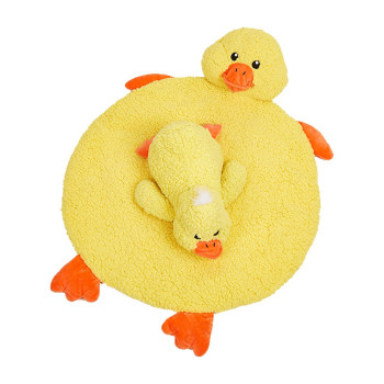Fofos Cuddle Duck Heartbeat And Voice Recordable Plush Stuffed Toy And Mat