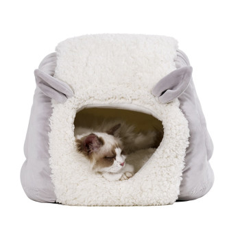 M-Pets Dolly Eco Bed For Cats And Dogs, Grey (47 x 35 x 30Cm)
