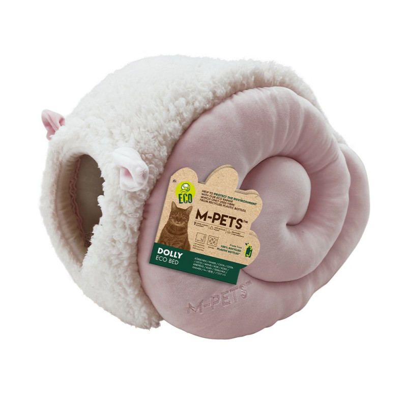 M-Pets Dolly Eco Bed For Cats And Dogs, Pink (47 x 35 x 30Cm)