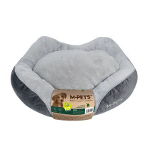 M-Pets Ulva Eco Basket Bed, Cushion Included, Anti-Slip, Large (78 x 65 x 22Cm)