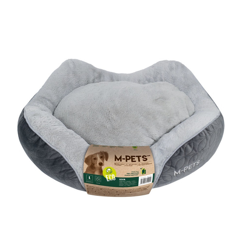 M-Pets Ulva Eco Basket Bed, Cushion Included, Anti-Slip, Large (78 x 65 x 22Cm)