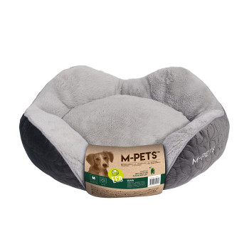 M-Pets Ulva Eco Basket Bed, Cushion Included, Anti-Slip, Medium (67 x 54 x 21Cm)