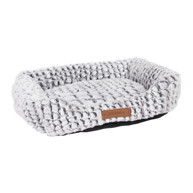 M-Pets Snake Basket Bed For Dogs And Cats Small (40 x 37Cm), White