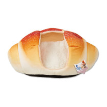 FOFOS Croissant Pet Bed or Cats And Small Dogs Super Soft, Brown