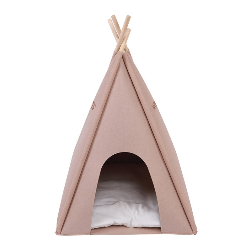 M-PETS Eco Tipi Brown Cat Bed, Toy Breeds Indoor Cat