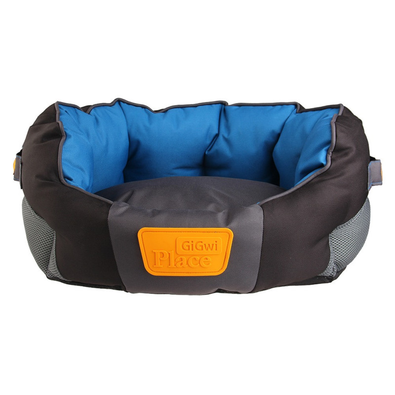 GiGwi Place Soft Bed Blue And Black Small, Size, L-55 / W-35 / H-23 cm