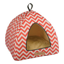 M-PETS Tasmania Tipi L40 x W40 x H35cm, Red/White