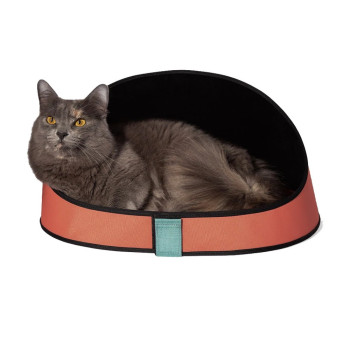 Zee.Cat Terracotta Cat Bed Comfortable And Lightweight, Orange