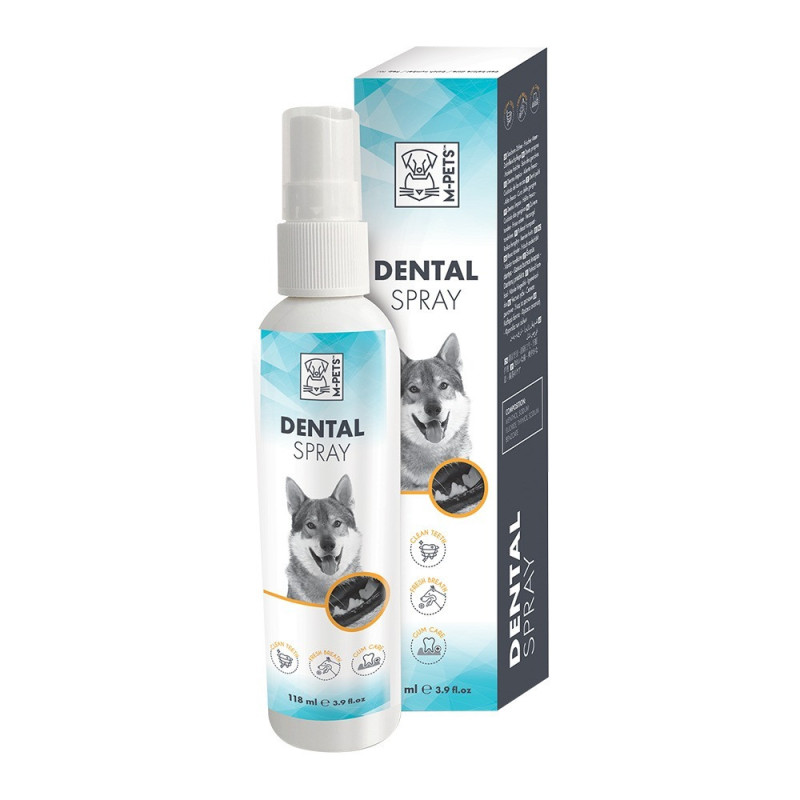 M-Pets Dental Spray, Breath And Helps To Fight Periodontal Disease, 118Ml