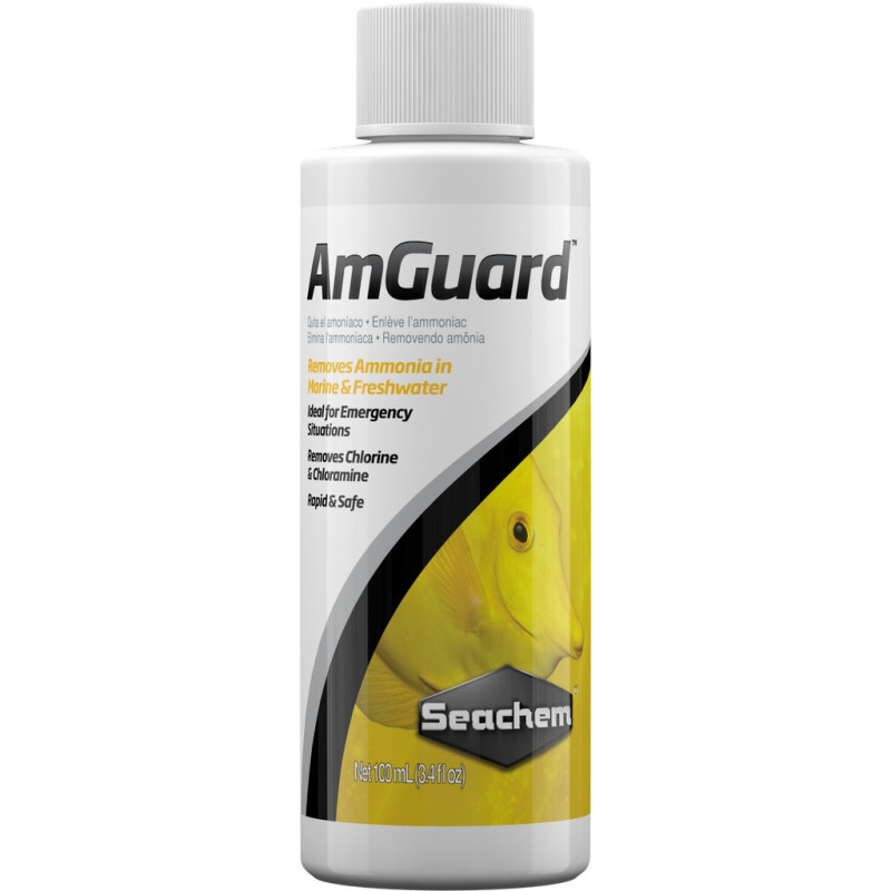 Seachem Liquid Amguard Safe For All Aquatic Life, Water Conditioners, 100Ml