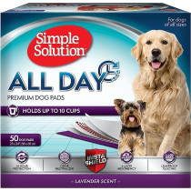 Simple Solution All Day 6-Layer Premium Dog Pads, 23 X 24 Inch, Pack Of 50