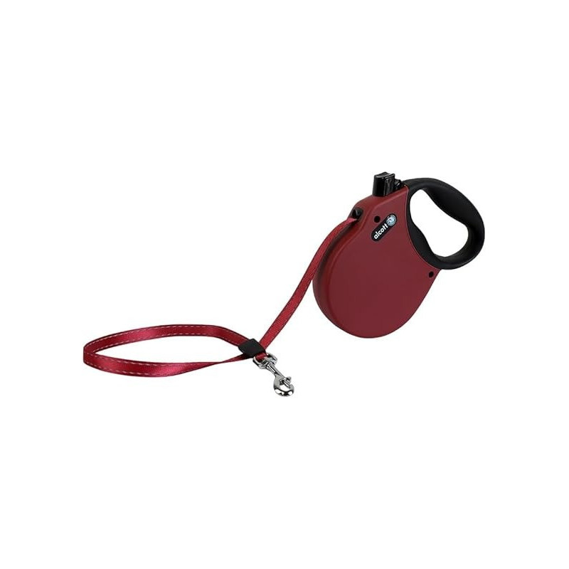 Alcott Mariner Retractable Adventure Leash, Small, Red, 5M
