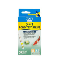 Api 5 In 1 Pond Water Test Strips, Accurate Readings, 25 Strips