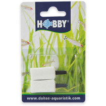 Hobby Angular Aquarium Airstone, White Colour, Medium, 2 Pieces