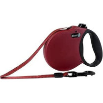 Alcott Mariner Retractable Adventure Leash, Medium, Red, 5M