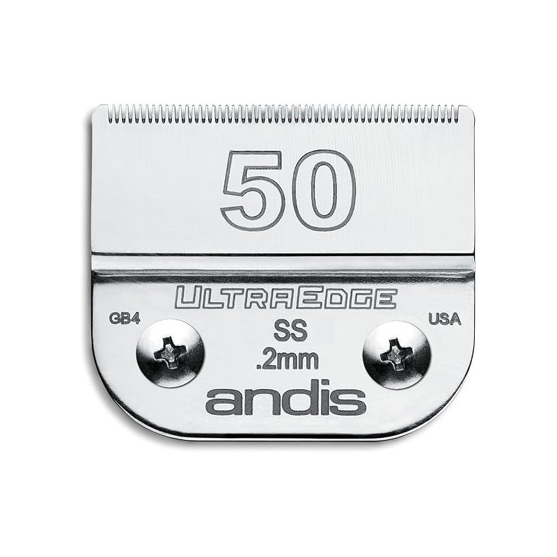 Andis Carbon-Infused Steel Ultraedge Dog Clipper Blade, Size-50Ss, 1/125-Inch