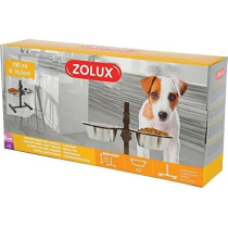 Zolux Adjustable Stand With Stainless Steel Dog Bowls, 700 ml