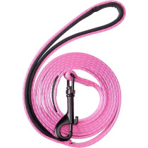 Alcott Adventure Dog Leash With Reflective Stitching And Neoprene Padded Handle, Small, Pink