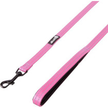 Alcott Adventure Dog Leash With Reflective Stitching And Neoprene Padded Handle, Small, Pink