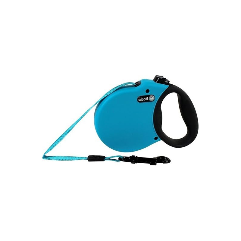 Alcott Mariner Retractable Adventure Leash, Extra Small, Blue