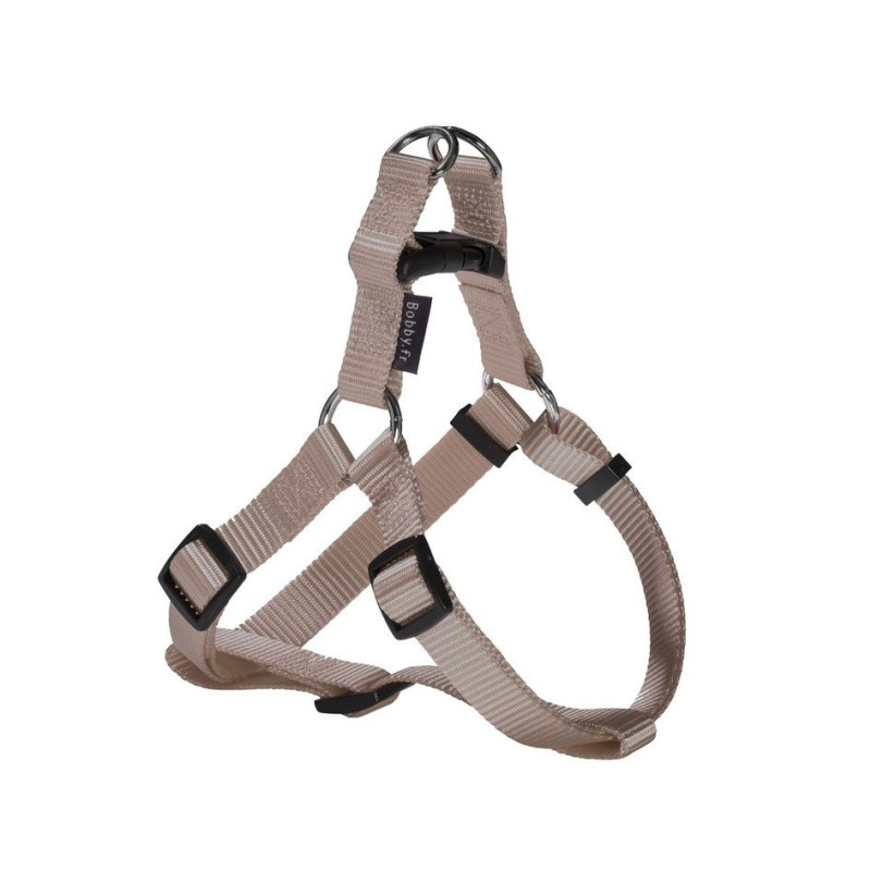 Bobby Access Adjustable Harness, Polyester And Nylon, Taupe, Medium