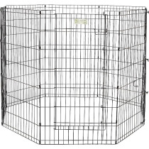 Midwest Exercise Pen Assembly And Portability, Black, 42 Inch