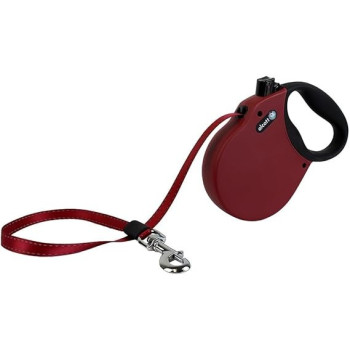 Adventure Retractable Dog Adjustable Leash Length, Red/Black, Large