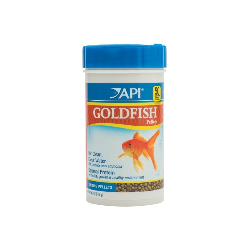 Api Goldfish Sinking Pellets For Clean Water Optimal Protein For Healthy Growth And Environment, 133 Gram