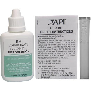 Api Kh Carbonate Hardness Test Kit Helps Prevent Ph Problems For Fresh And Salt Water, 37 ml