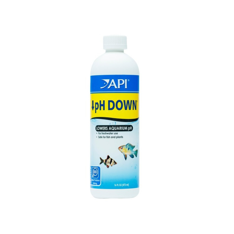 Api Ph Down Lowers Aquarium Ph For Freshwater Use Safe For Fish And Plants, 473 ml