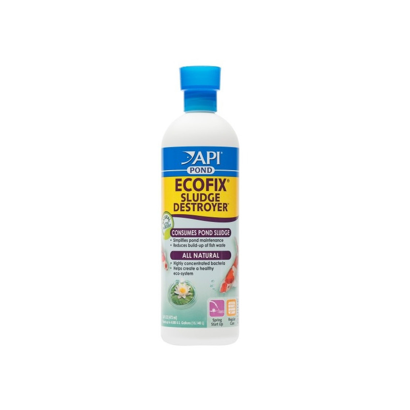 Api Pond Ecofix Sludge Destroyer Simplifies Pond Maintenance, 473 ml