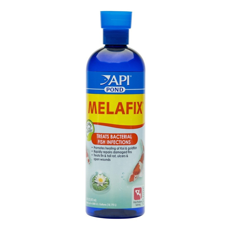 Api Pond Melafix Treats Bacterial Fish Infections, 473 ml