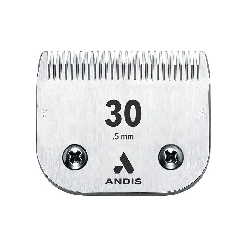 Andis Carbon-Infused Steel Ultraedge Dog Clipper Blade, Size-30, 1/50-Inch Cut Length, 64075