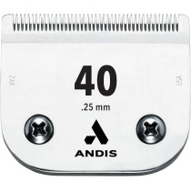 Andis Carbon-Infused Steel Ultraedge Super Blocking Dog Clipper Blade, Size-40, 1/100-Inch Cut Length, 64076