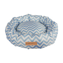 M-Pets Tasmania Round Cushion For Your Pet Blue/White, 55Cm