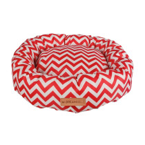 M-Pets Tasmania Round Cushion For Your Pet Red/White, 55Cm
