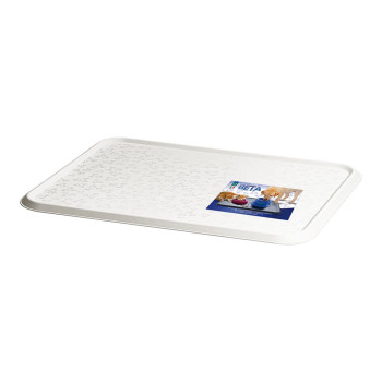 Georplast Beta Food Placemat For Dog And Cat, 45 x 35Cm, White